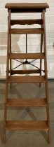 A set of early 1900s Pioneer wooden step ladders (saleroom location: MA5)