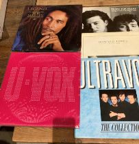 Eleven mainly New Wave and 80s LPs - Ultravox, The Christians, Tears For Fears, The Cult,