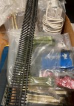 A Hornby Railways OO gauge R178 Rail Freight set in box (may be incomplete) and a box of other OO