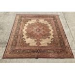 Large thin Oriental style rug 273 x 320cm (saleroom location: MA4)