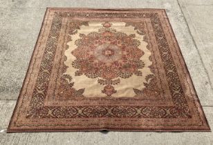 Large thin Oriental style rug 273 x 320cm (saleroom location: MA4)