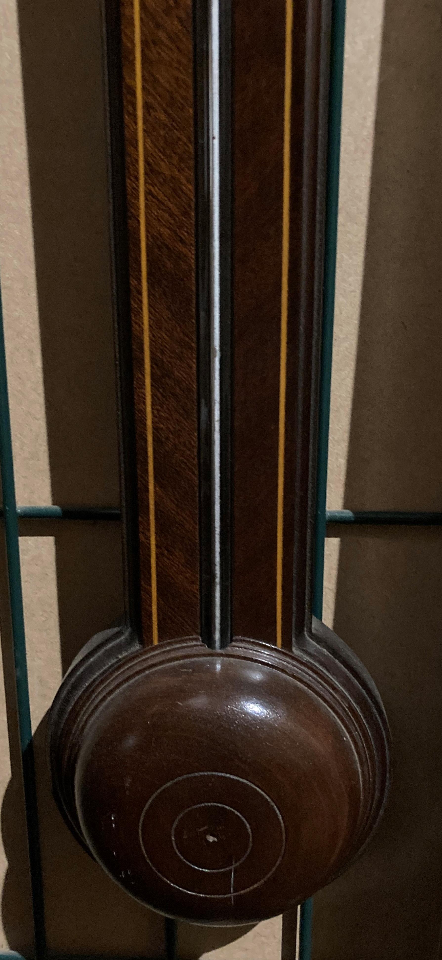 A Comitti, Holborn 20th century mercury stick barometer in mahogany case with inlay, - Image 13 of 14