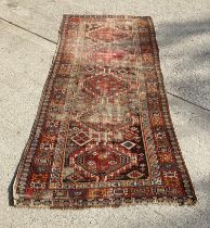 Persian multi-coloured rug 120 x 250cm (saleroom location: MA4)