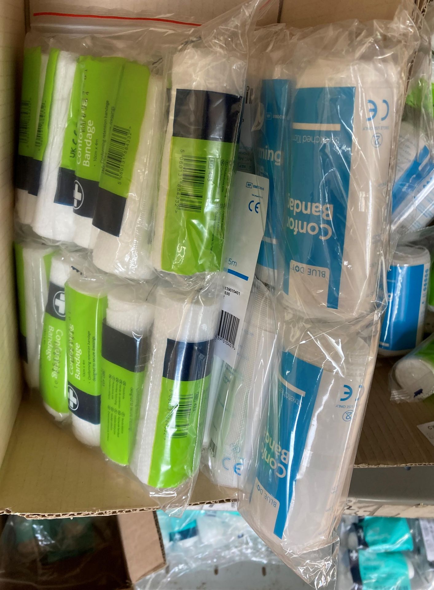 Contents to 4 x part boxes - large quantity of assorted bandages, - Image 5 of 5