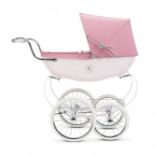 BRAND NEW SILVER CROSS CHATSWORTH PINK AND ROSE EDITION DOLLS PRAM WITH MATCHING BAG RRP £449