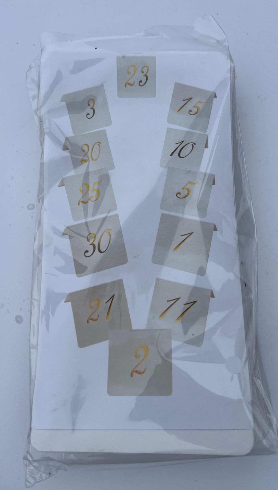 192 x new packs of 1-30 table numbers, RRP £3.