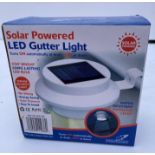 20 x new solar powered LED gutter lights (Saleroom location Cont 7) Further Information