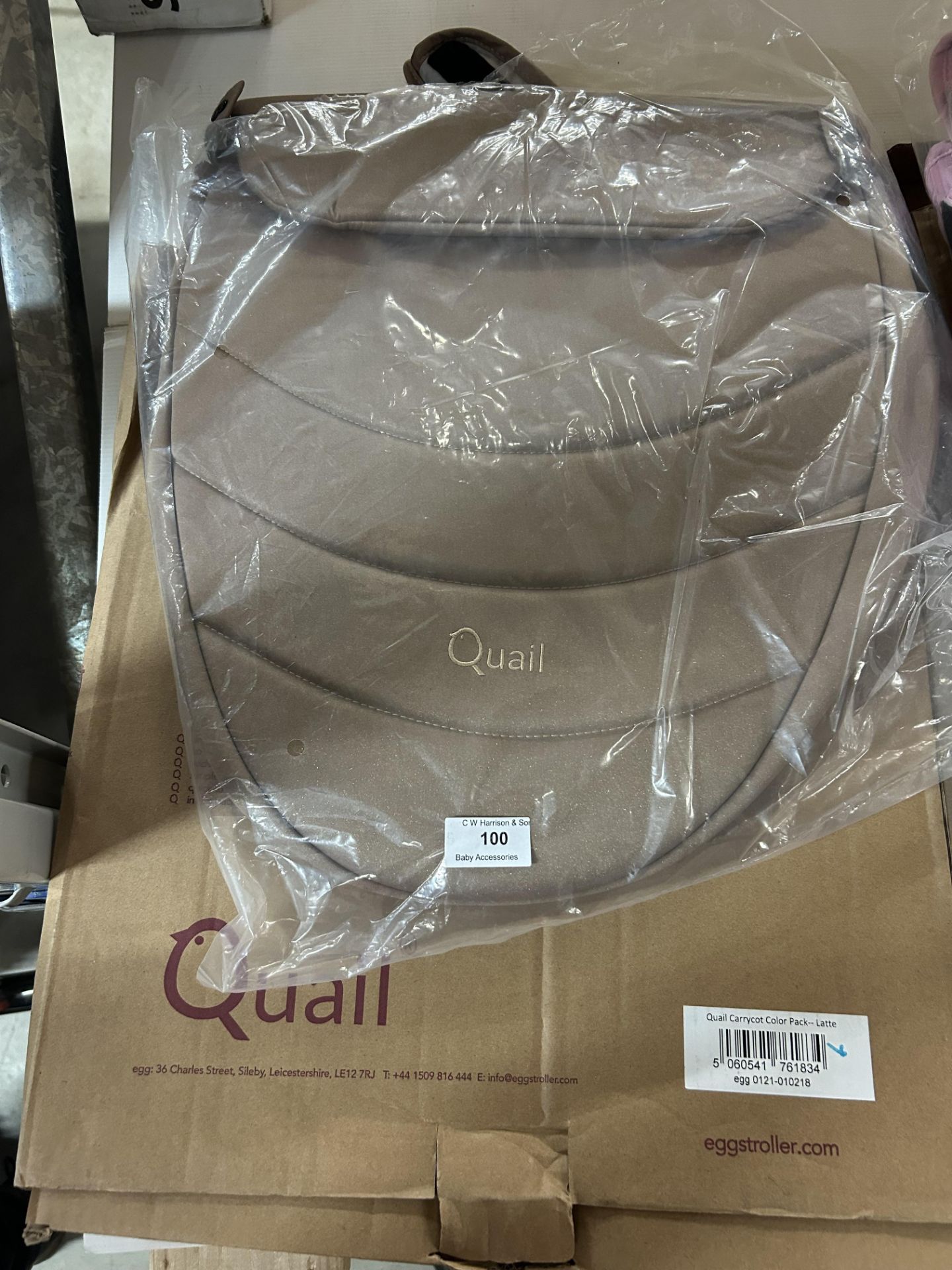 BNIB EGG QUAIL CARRYCOT COLOUR PACK IN LATTE RRP£45(STOCK IMAGE FOR REFERENCE ONLY-SEE OTHER PICS - Image 2 of 2