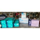 24 x boxes of 100 Reliwash cleansing wipes and 3 x boxes of adhesive dressings (saleroom location: