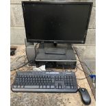3 x Desktop PCs to inc. HP desktop PC with 22" LG monitor, keyboard , mouse and speakers.