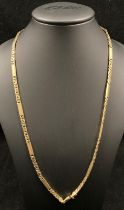 14ct gold 585 hallmarked chain 21" long - approximate weight 4.