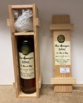 A 50cl bottle of Delord Bas-Armagnac Aged 25 Years in pine presentation case (Saleroom location: