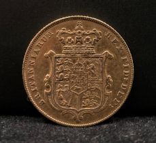 1826 George IV bare head gold sovereign,