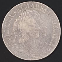 1691 William and Mary crown, rare,