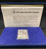 A limited edition The Danbury Mint No: 1523 of 'The 25th Anniversary of The Coronation of Her