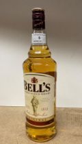A one litre bottle of Bell's Original Blended Scotch Whisky 40% vol.