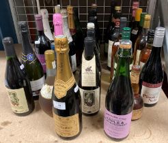 Contents to part of rack- a 750ml bottle of Nicolas Feuillatte Premier Cru Champagne and thirty