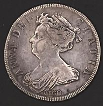 1703 Vigo Anne half crown,