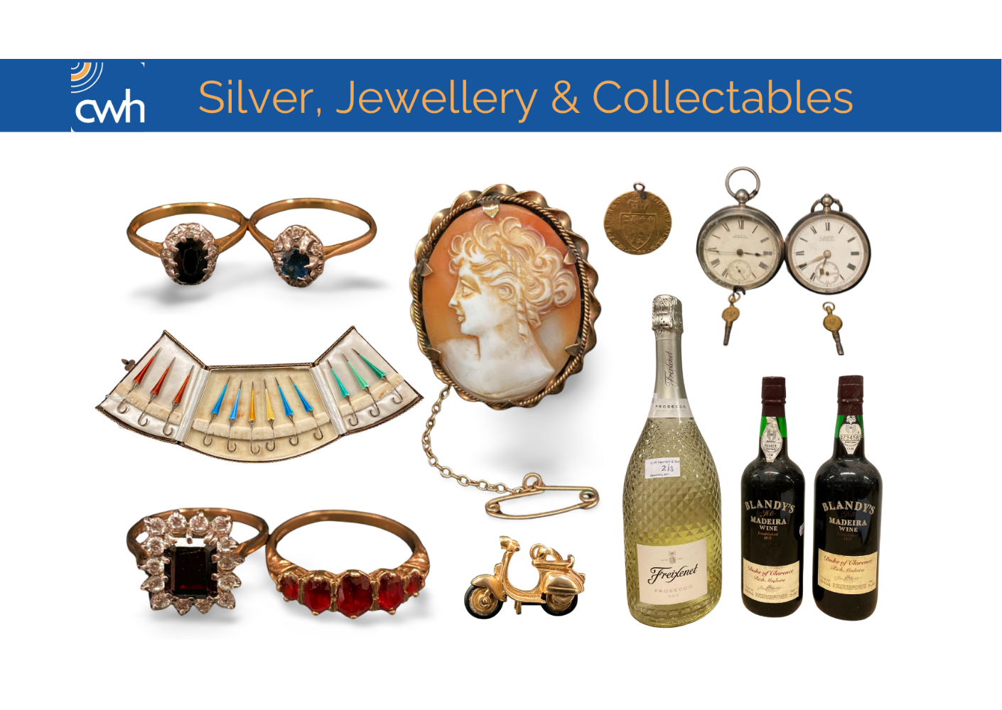 Silver, Jewellery, Collectables and Wet Stock