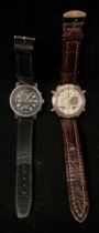 Accurist World Time Chronograph wrist watch and a Zeitner Chronotech gents wrist watch (saleroom