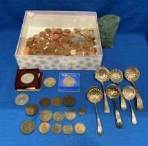 Contents to tub - 1887 silver one dollar coin,