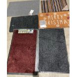 Contents to pallet - approximately 125 assorted mats to include coir 'Merry Christmas',