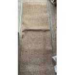 84 x ribbed brown fabric rubber backed runners 150 x 54cm (saleroom location: container A)