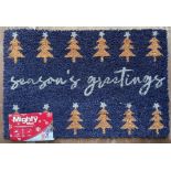 50 x assorted Mighty Mat coir door 40 x 58cm - 'Seasons Greetings',