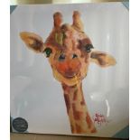 18 x Tommy Giraffe box prints by Shirley Macarthur 50 x 50cm (6 boxes)(saleroom location: container