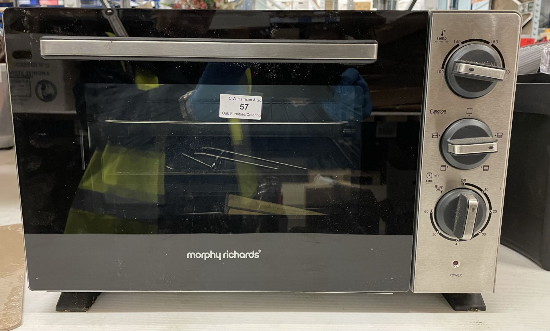 Morphy Richards metal cased microwave ov