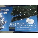 5 X 200 BRIGHT WHITE CHRISTMAS LIGHTS