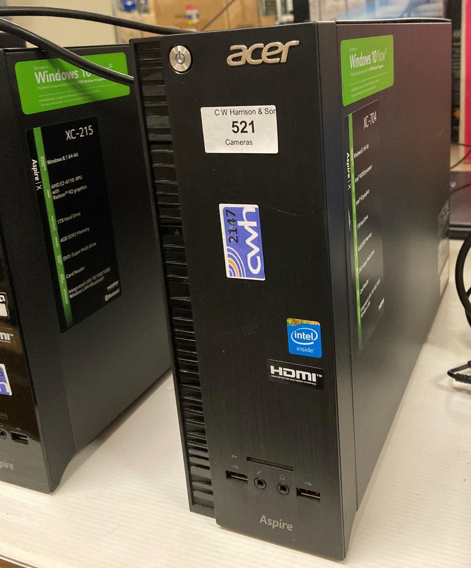 Acer Aspire XC-215 Desktop, Intel N3050, 4GB RAM,