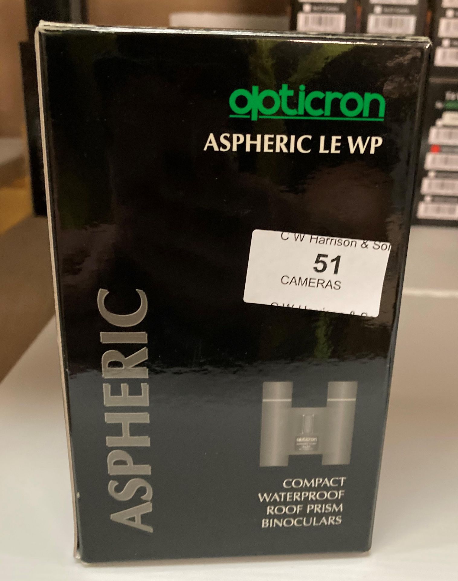 Opticron aspheric LEWP compact waterproof binoculars 10 x 25 (new boxed) (saleroom location: QL05)