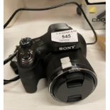 Sony Cyber-Shot digital camera c/w Sony 63x optical zoom lens and charger (saleroom location: U12)