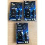 3 x Kero Universal Chargers for AA and AAA batteries (new) (saleroom location: QL06)