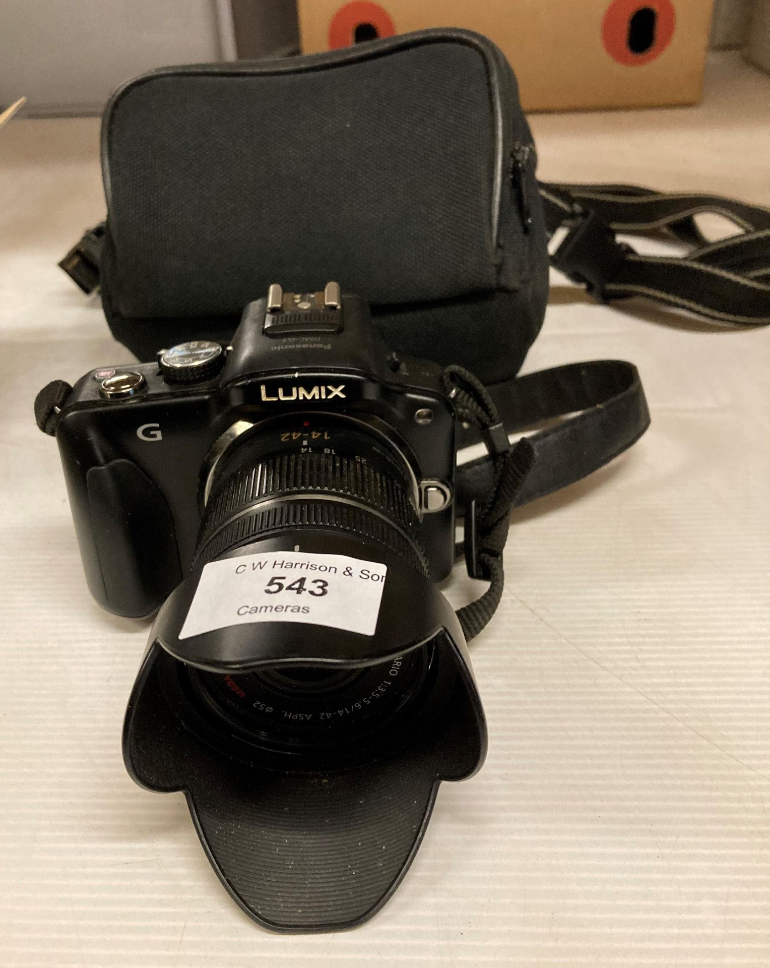 Panasoinc Lumix DMC-63 digital camera c/w 14-42mm lens and carry case (no charger) (saleroom