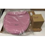 QUAIL CARRYCOT COVER AND HOOD COLOUR PACK BNIB STRICTLY PINK AND QUAIL RIDE-ON ADAPTORS BNIB RRP