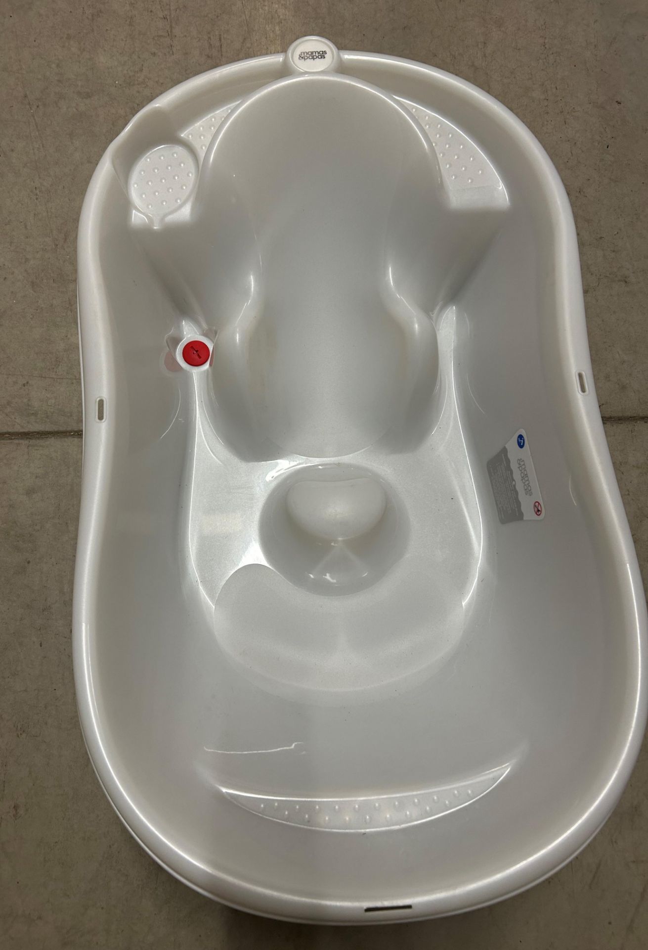 MAMAS AND PAPAS MOULDED SAFETY BABY BATH WITH TOP AND TAIL BOWL NEW UNUSED RRP £38 (Saleroom - Image 2 of 4