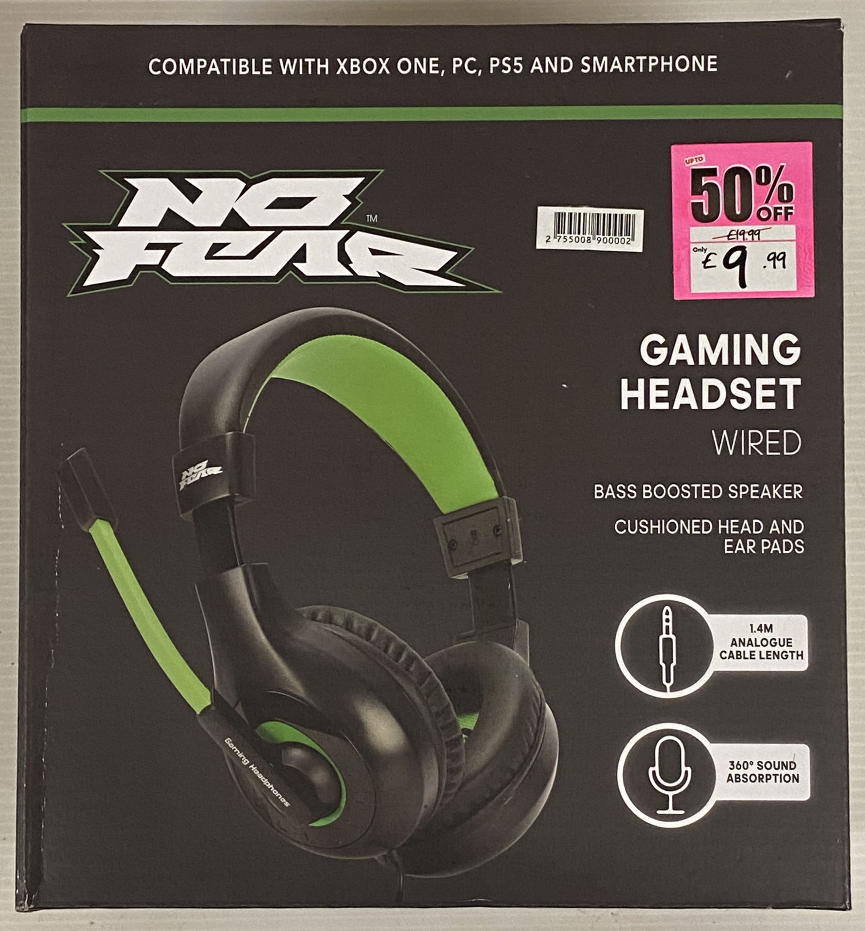 2 x No Fear wired gaming headsets (boxed) (Saleroom location L03) - Image 2 of 5