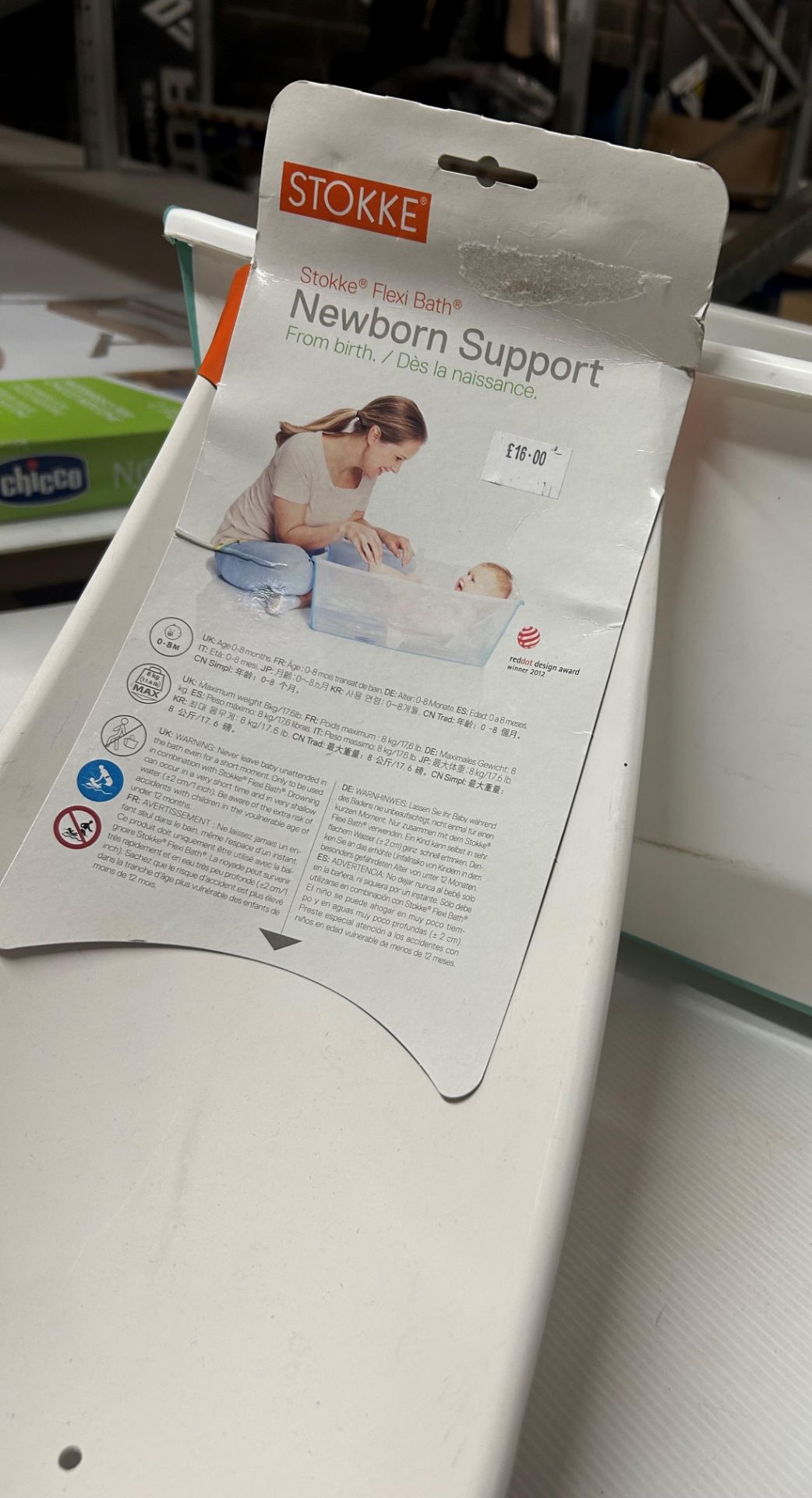 STOKKE FOLDING BABY BATH WITH STOKKE NEW BORN BATH SUPPORT RRP £50 (Saleroom location: F12) - Image 3 of 4