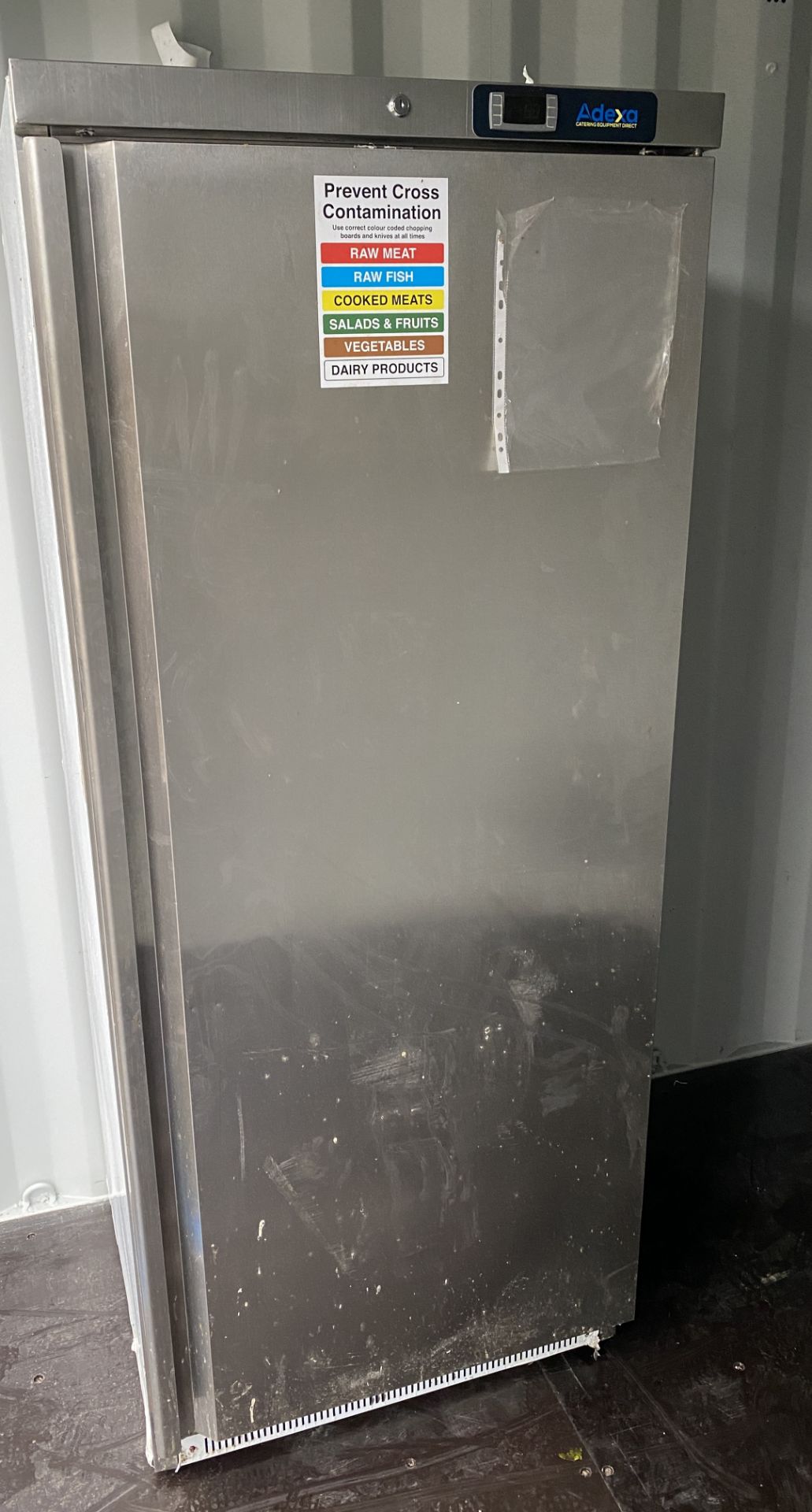 Adexa DF600SS upright freezer with stainless steel door - 78cm x 73cm 188cm(h) - Image 2 of 6