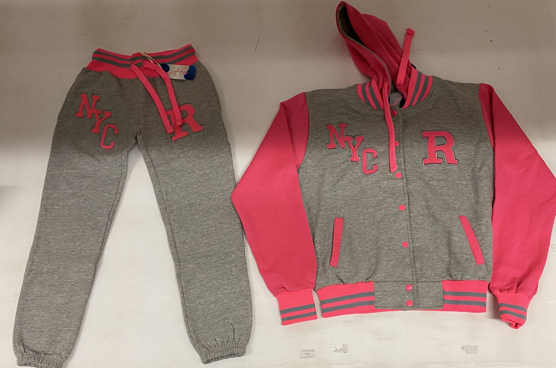 11 x assorted items - 6 x Sylish Ladies Neon Baseball Jackets Grey/Pink (1 x XS, 3 x S, 2 x XL), - Image 2 of 2