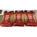3 x 10kg bags of Island Sun Easy Cook Rice - (Saleroom Location K05)