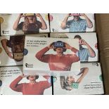 8 x boxes of 24 cardboard virtual reality goggles designed to fit a smartphone
