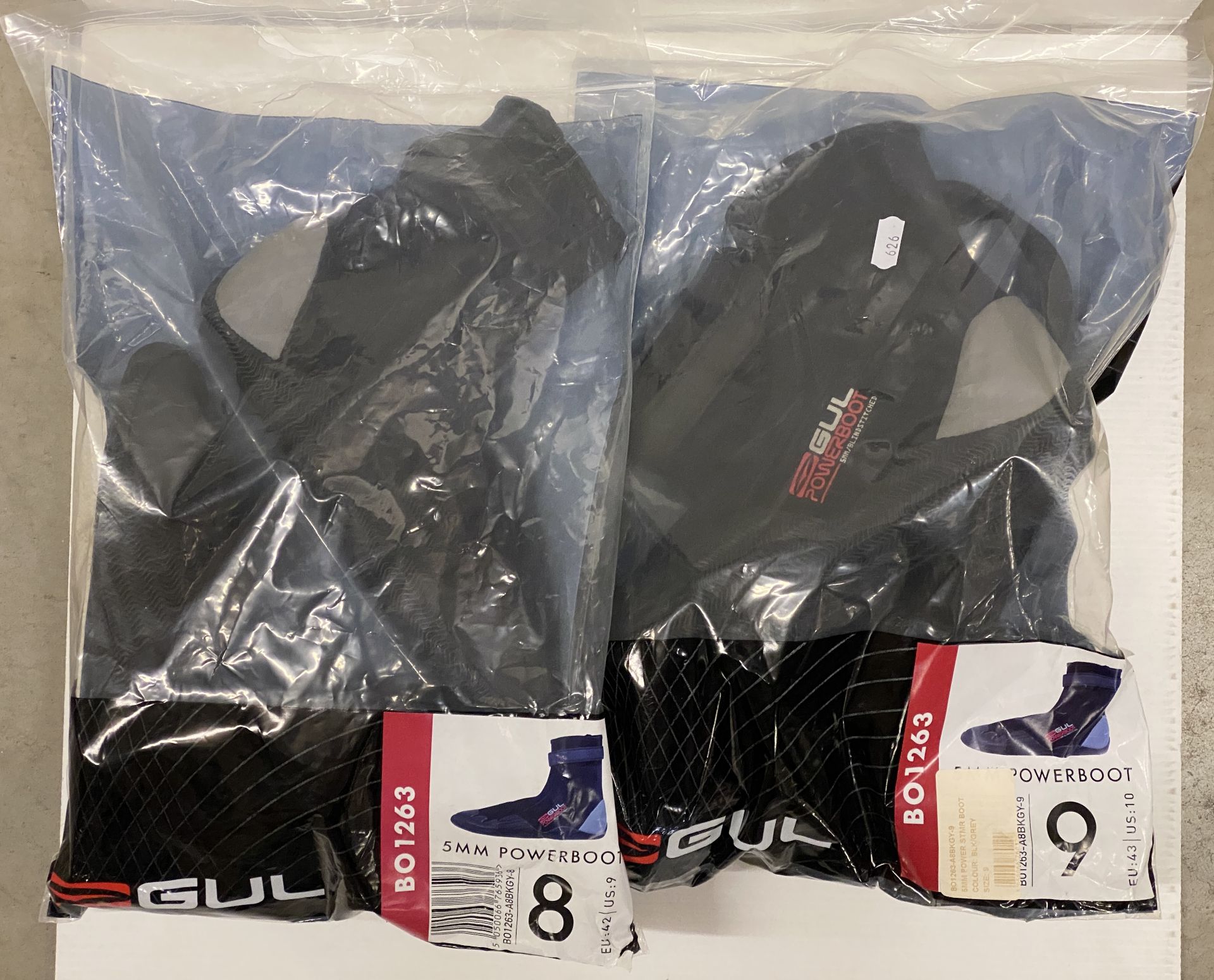 2 x Pairs of GUL 5mm Power Boots - Size UK 8 & 9 - (Saleroom Location L03)