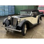 MG VA TOURER (1548cc), BUILT 1939 AND REGISTERED IN 1940 - Petrol - Black and cream.