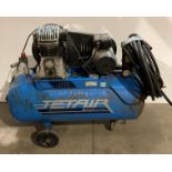 Jetair J11 100L (240v) compressor (no test - should be hard wired) and a length of air hose