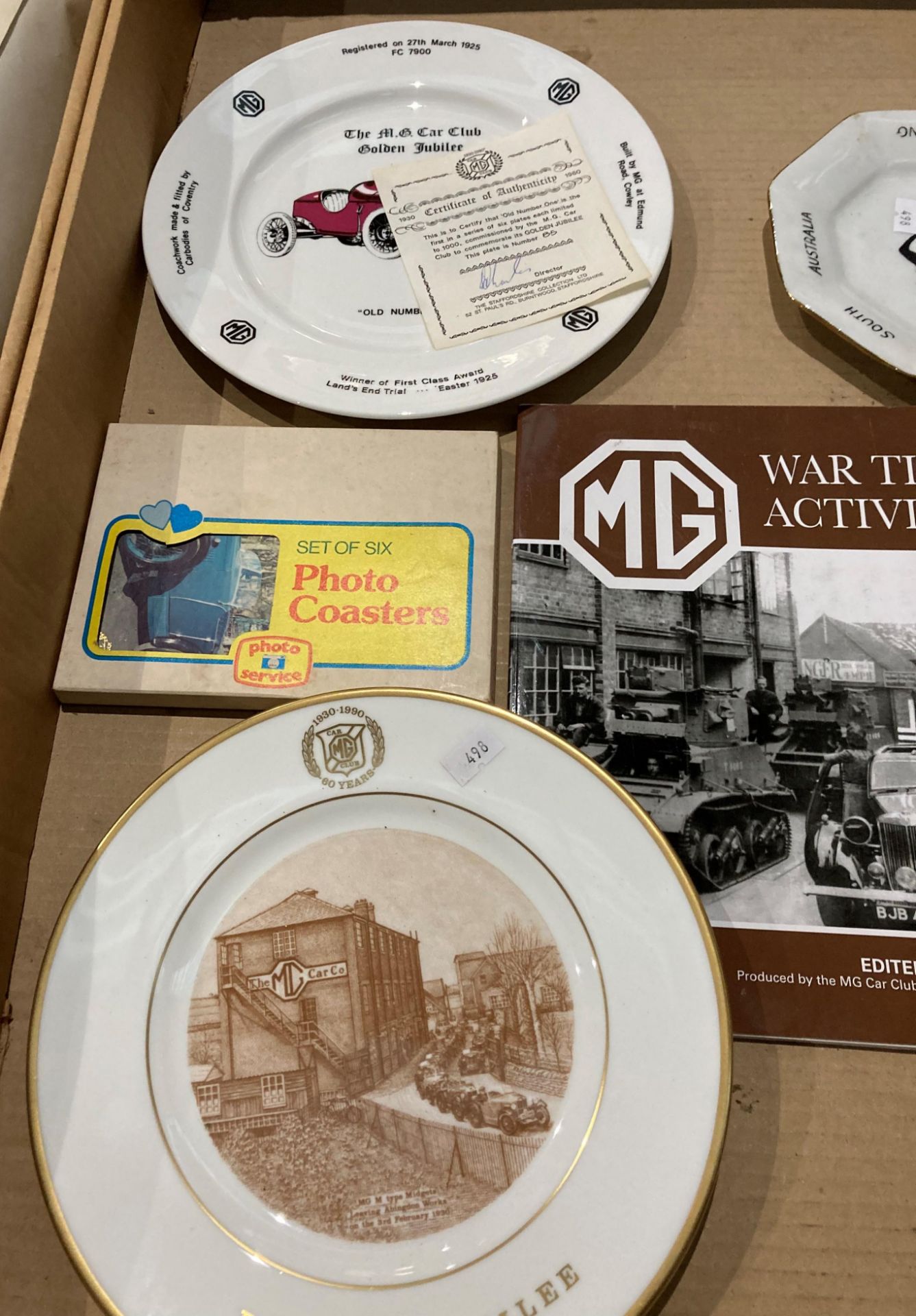 MG related items including The Staffordshire Collection Ltd Old Number One - The MG Car Club Golden - Image 2 of 5