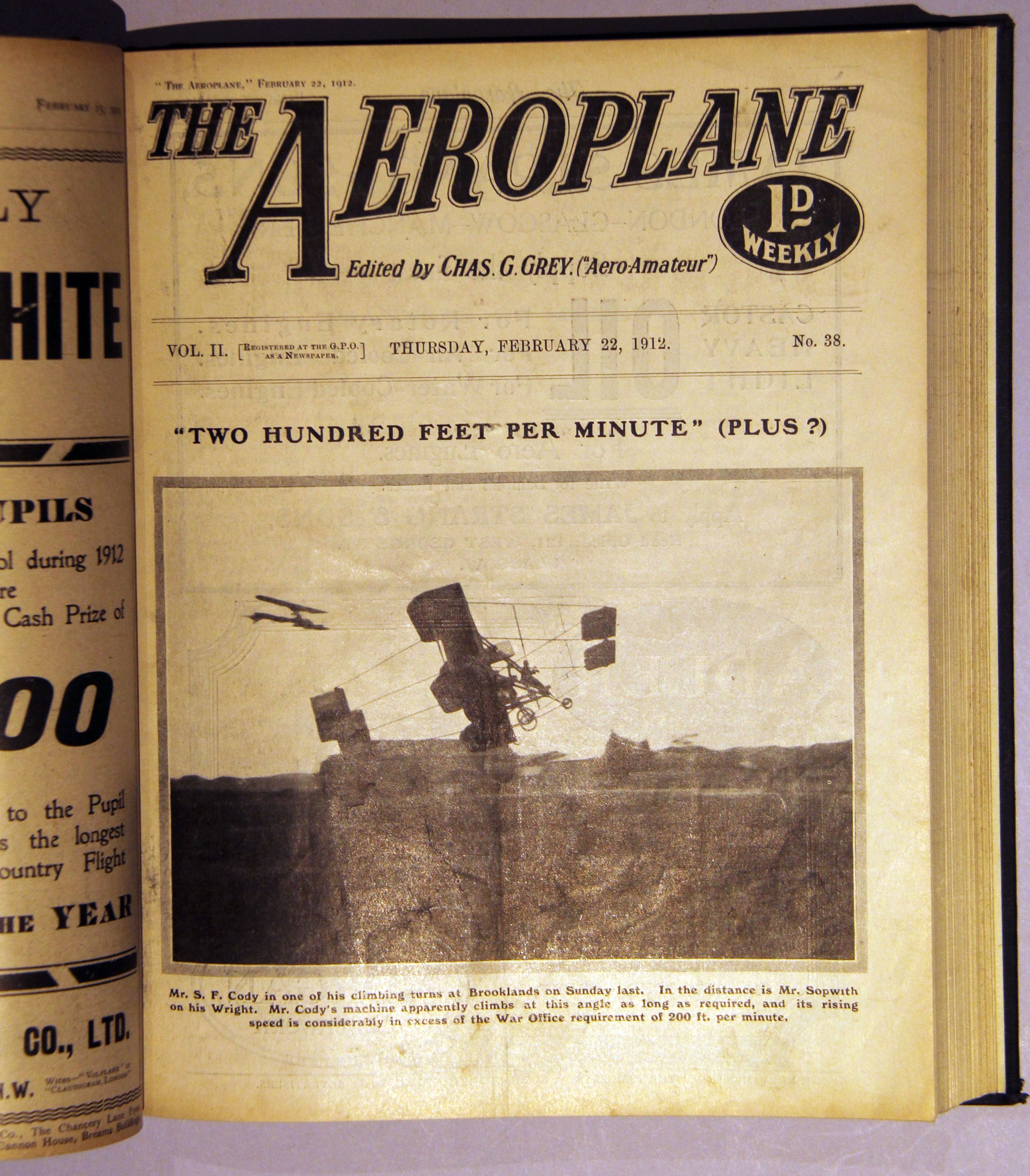 The Aeroplane from Vol I No 1 June 8th 1911 to No 29 Dec 21st December 1911 (lacks nos 4, 5, 12, - Image 5 of 11