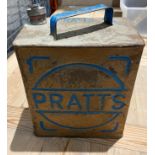 A Pratts vintage metal fuel can (no contents) (saleroom location: MA1)